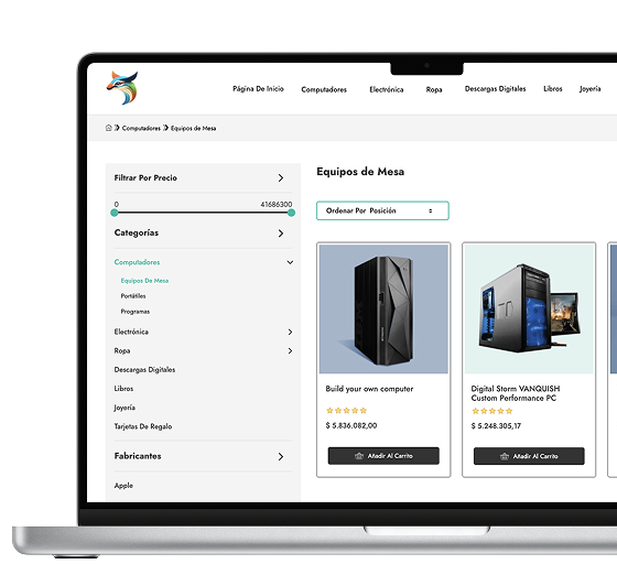 Kivio eCommerce Platform on a Laptop